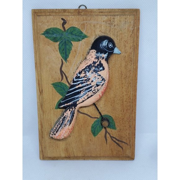 Napco Originals By Giftcraft Oriole Wall Décor Embossed Bird Plaque - Picture 1 of 11